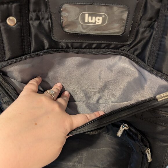 Classic Black Lug Puddle Jumper Tote Bag - Picture 10 of 12